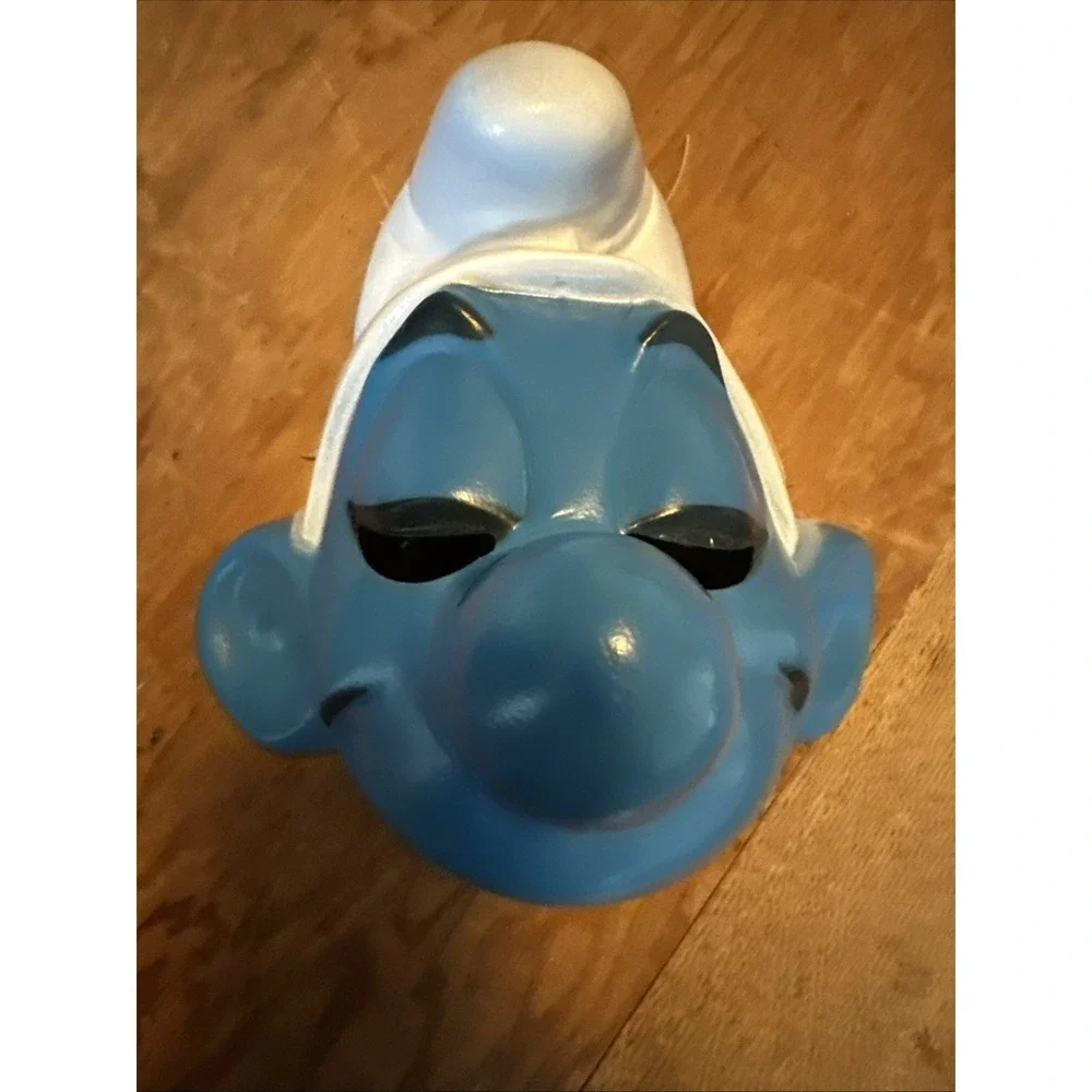 Lot Of 2 Vintage 1970's French Cesar Smurf Masks 
